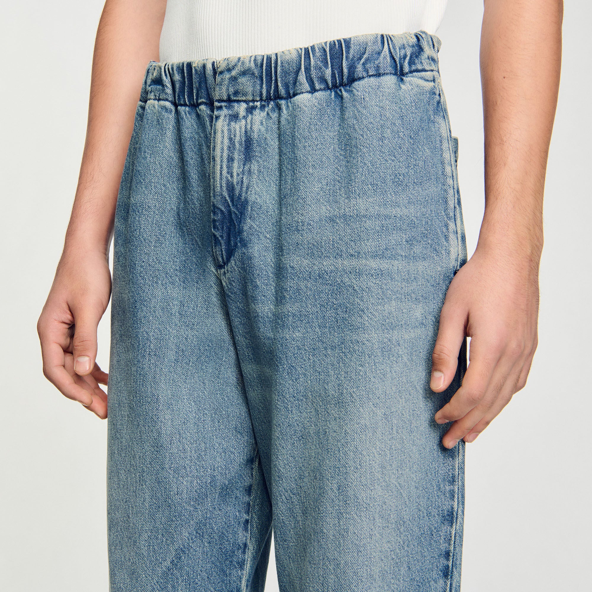 Wide-leg jeans Blue Vintage - Denim Sandro Men