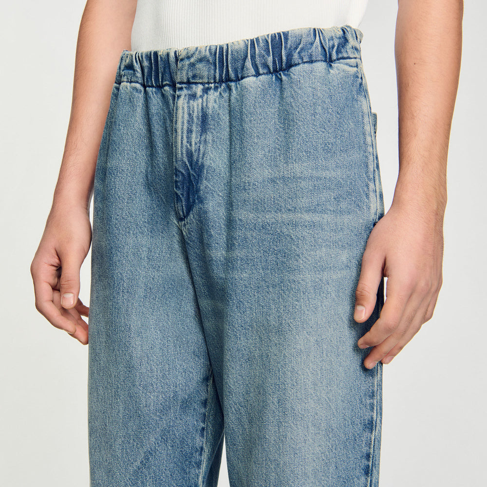 Wide-leg jeans Blue Vintage - Denim Sandro Men