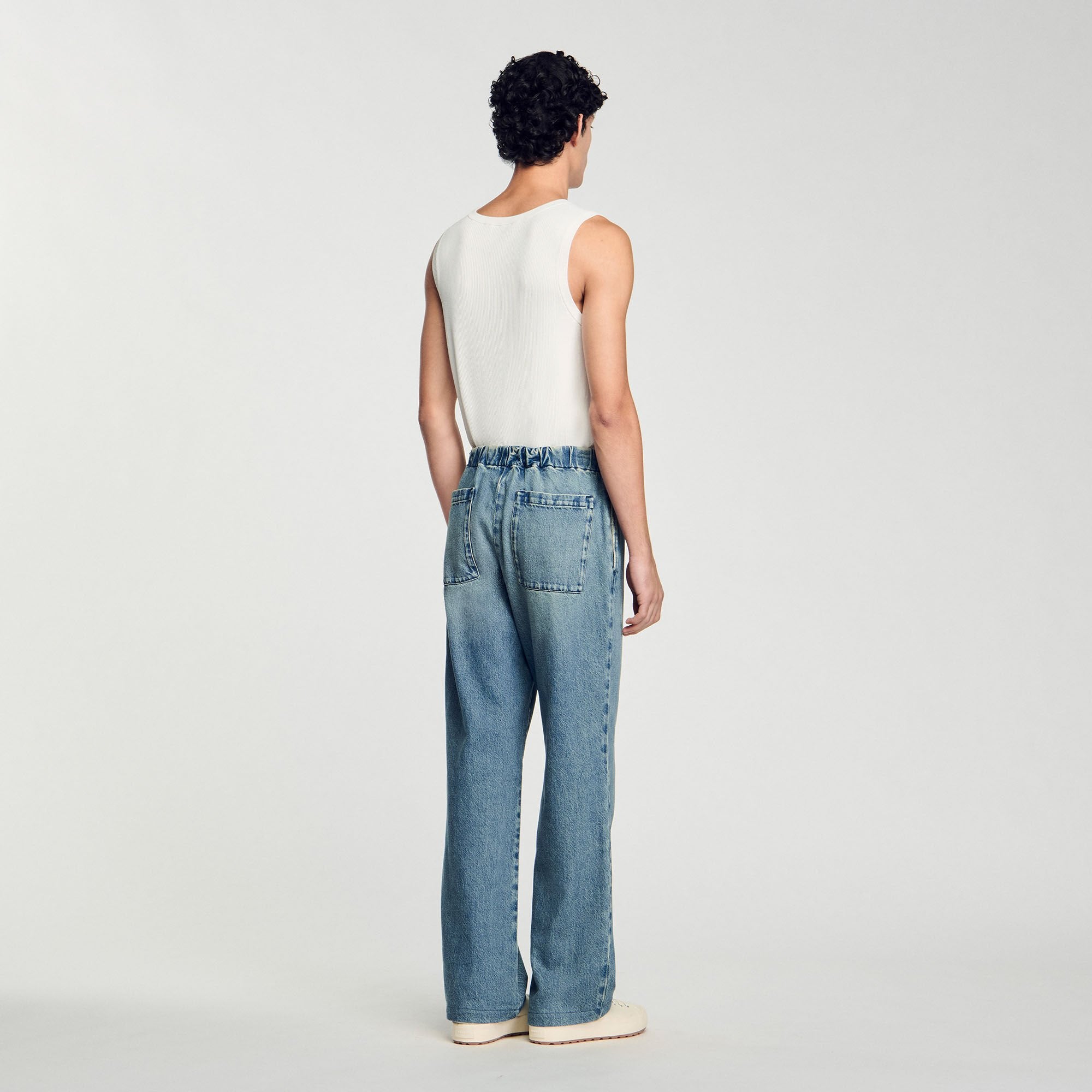 Wide-leg jeans Blue Vintage - Denim Sandro Men