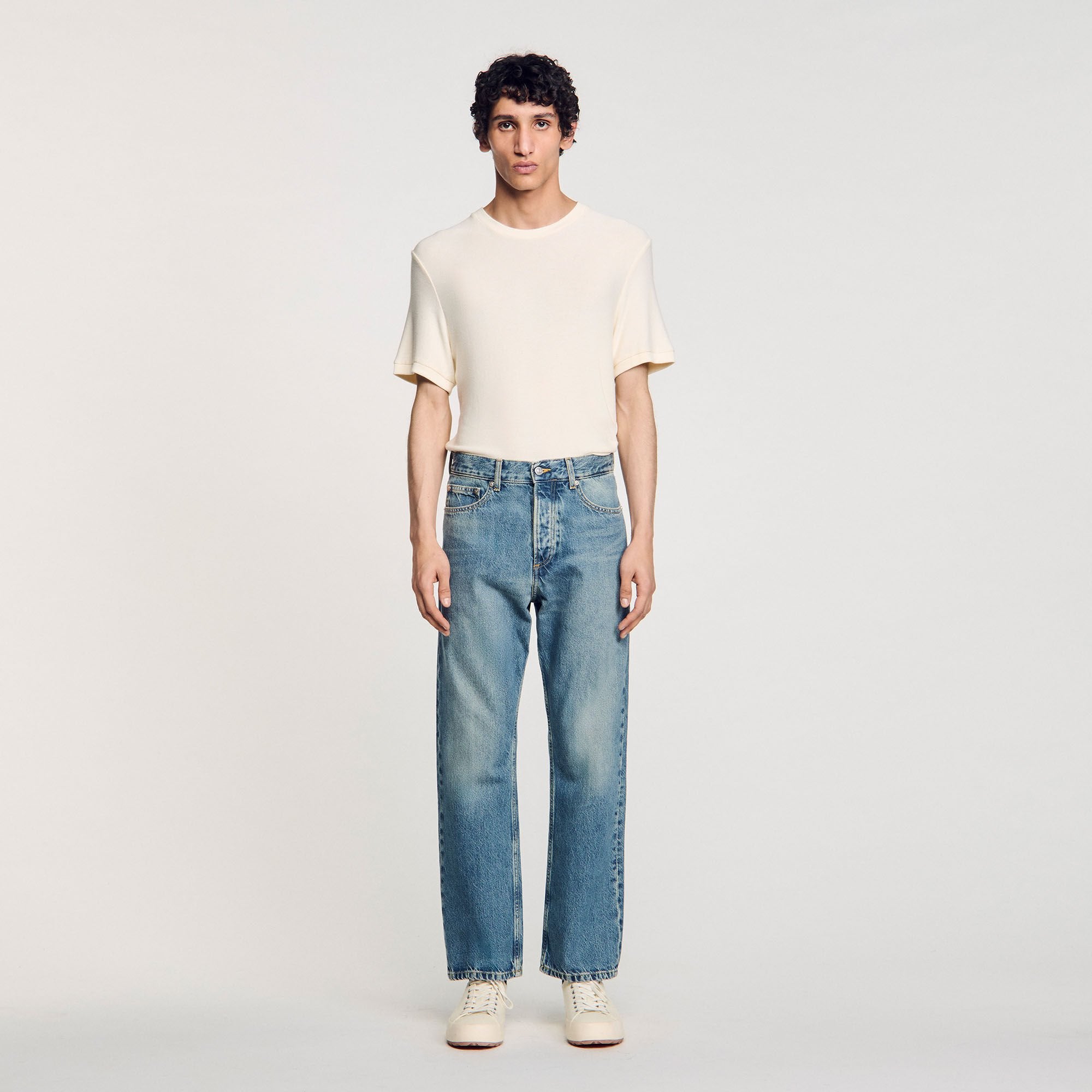 Loose-fit jeans Blue Vintage - Denim Sandro Men
