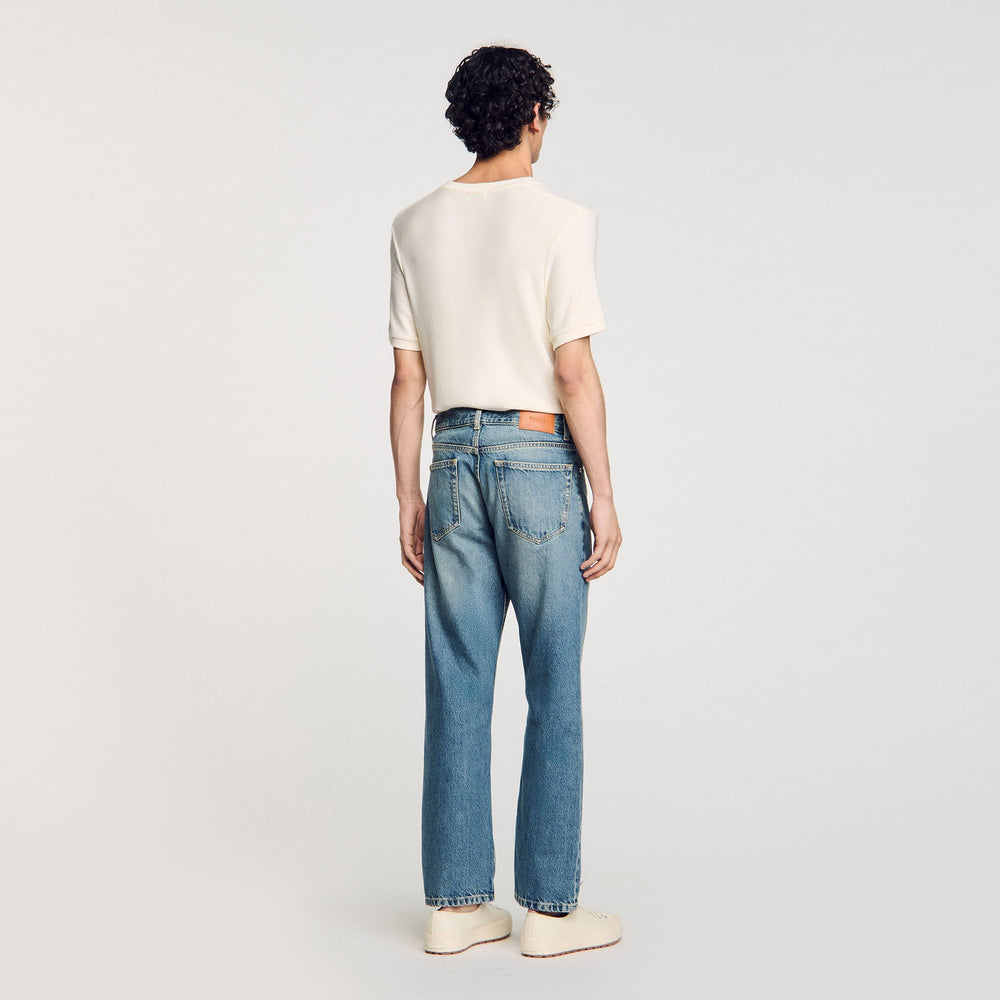 Loose-fit jeans Blue Vintage - Denim Sandro Men