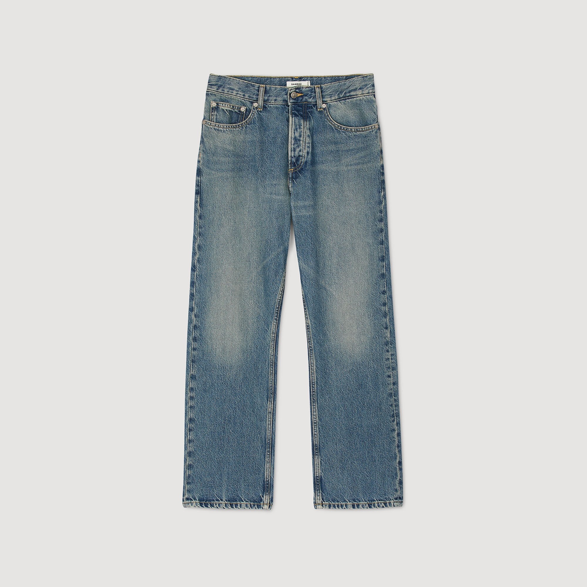 Loose-fit jeans Blue Vintage - Denim Sandro Men