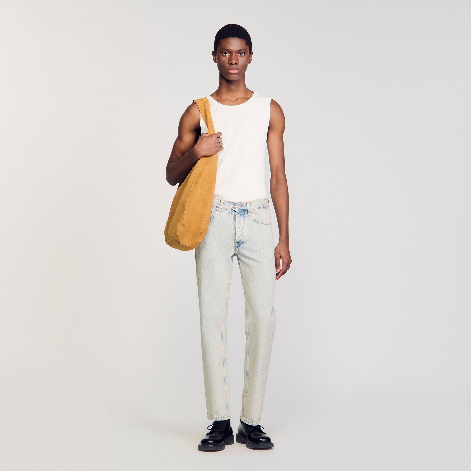 Regular faded jeans Blue Vintage - Denim Sandro Men