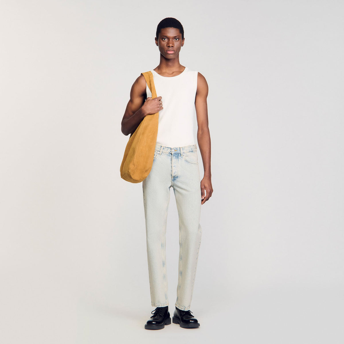 Regular faded jeans Blue Vintage - Denim Sandro Men