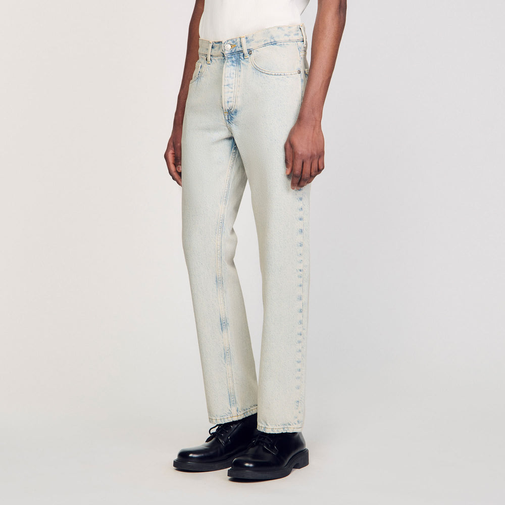 Regular faded jeans Blue Vintage - Denim Sandro Men