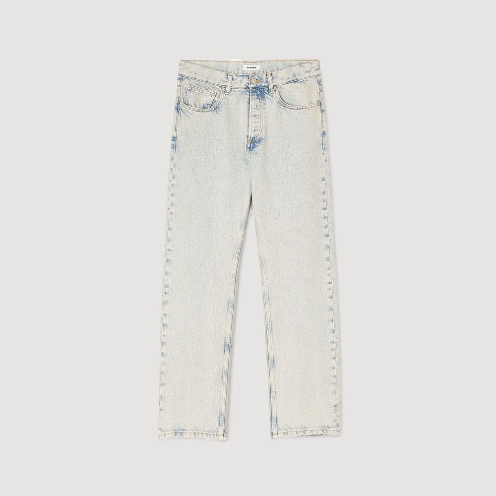 Regular faded jeans Blue Vintage - Denim Sandro Men