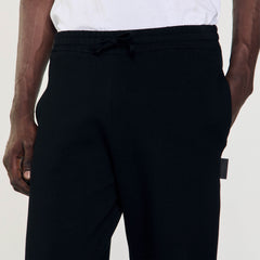 Knit jogging bottoms Black Sandro Men