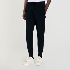 Knit jogging bottoms Black Sandro Men