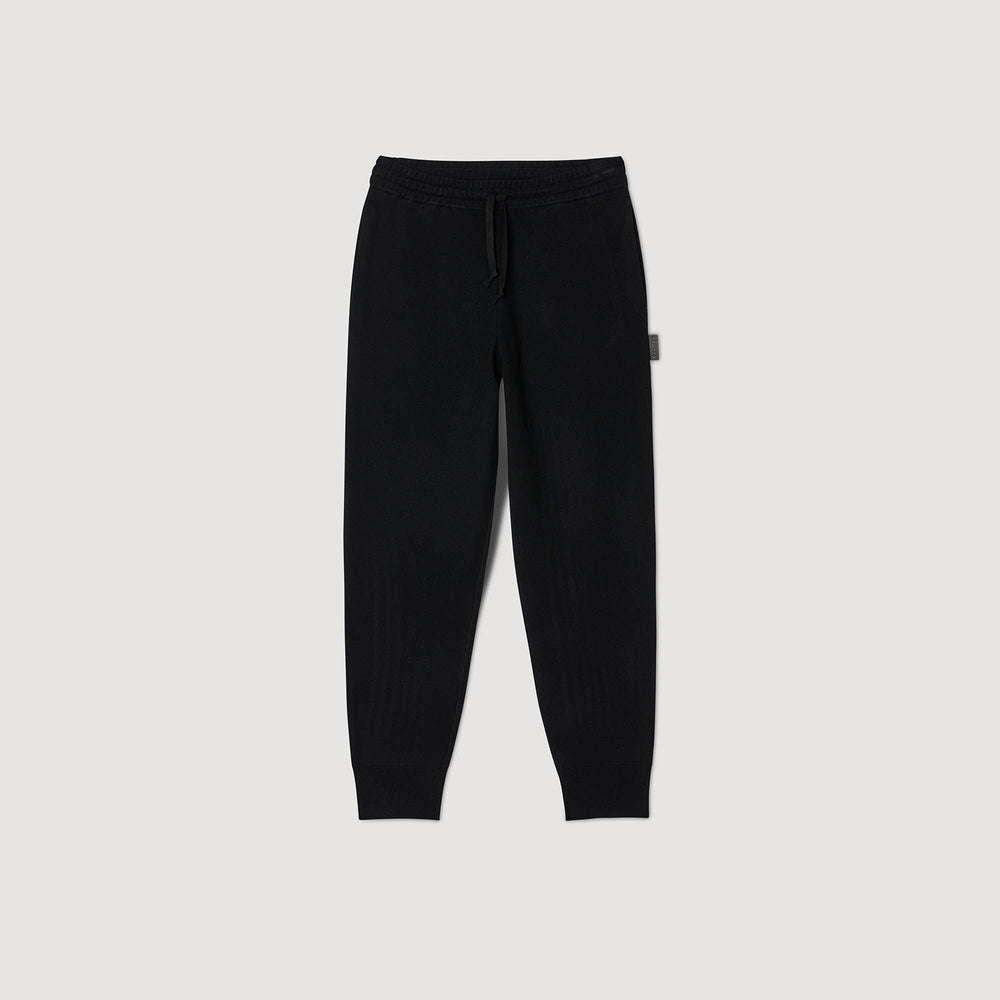 Knit jogging bottoms Black Sandro Men
