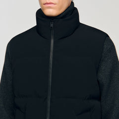 Sleeveless technical puffer Black Sandro Men