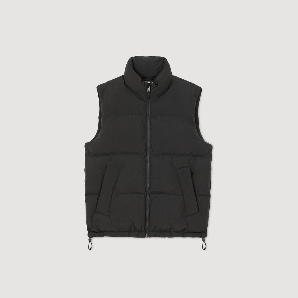 Sleeveless technical puffer Black Sandro Men