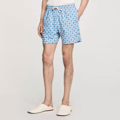 Square Cross swim shorts Blue Sky Sandro Men