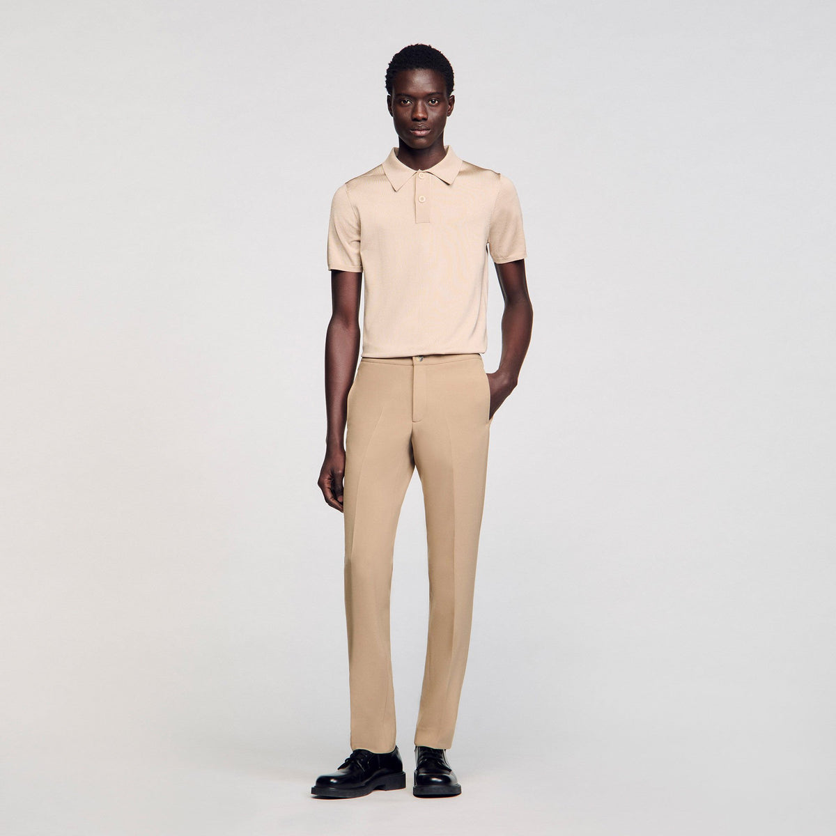 Jersey trousers Beige Sandro Men