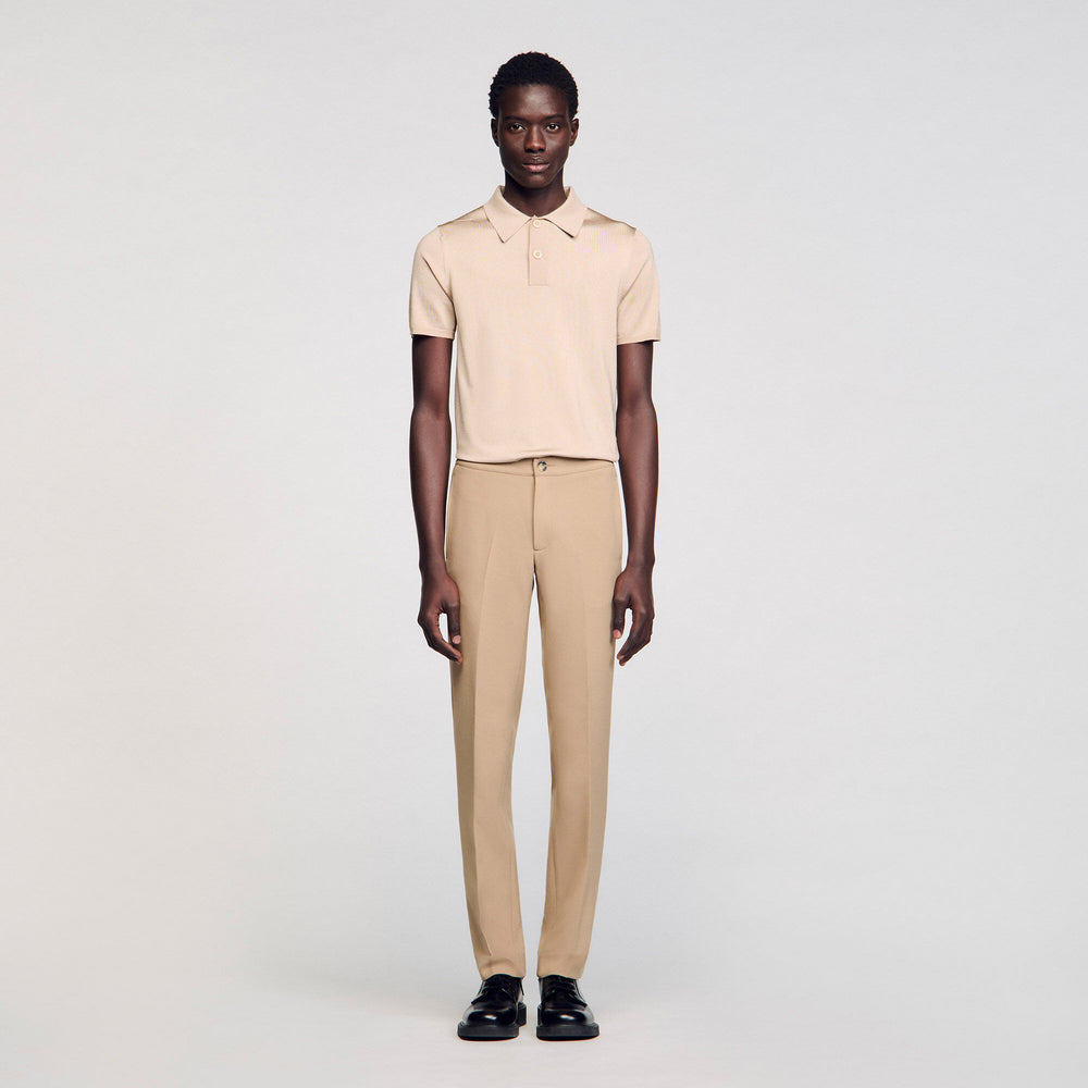 Jersey trousers Beige Sandro Men