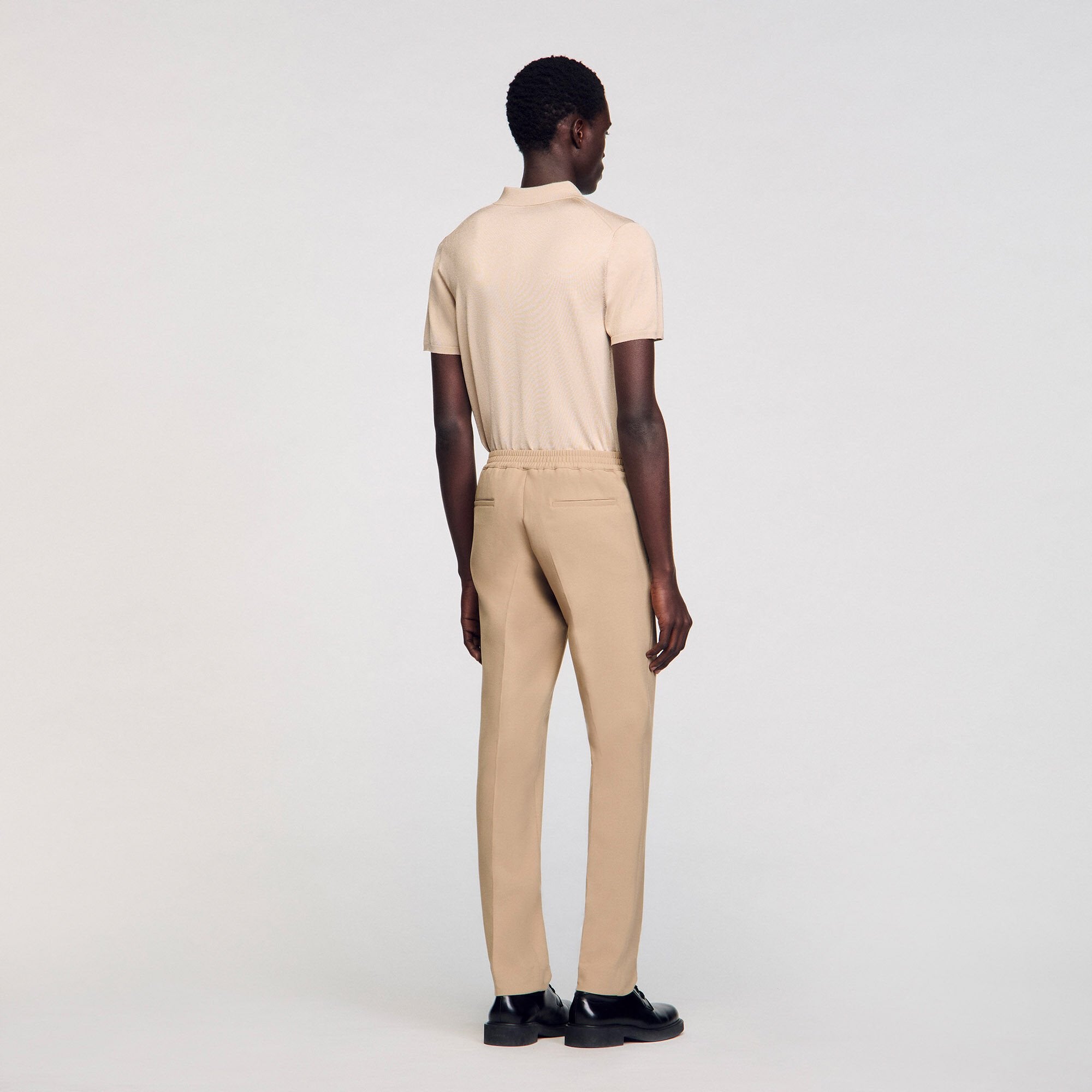 Jersey trousers Beige Sandro Men