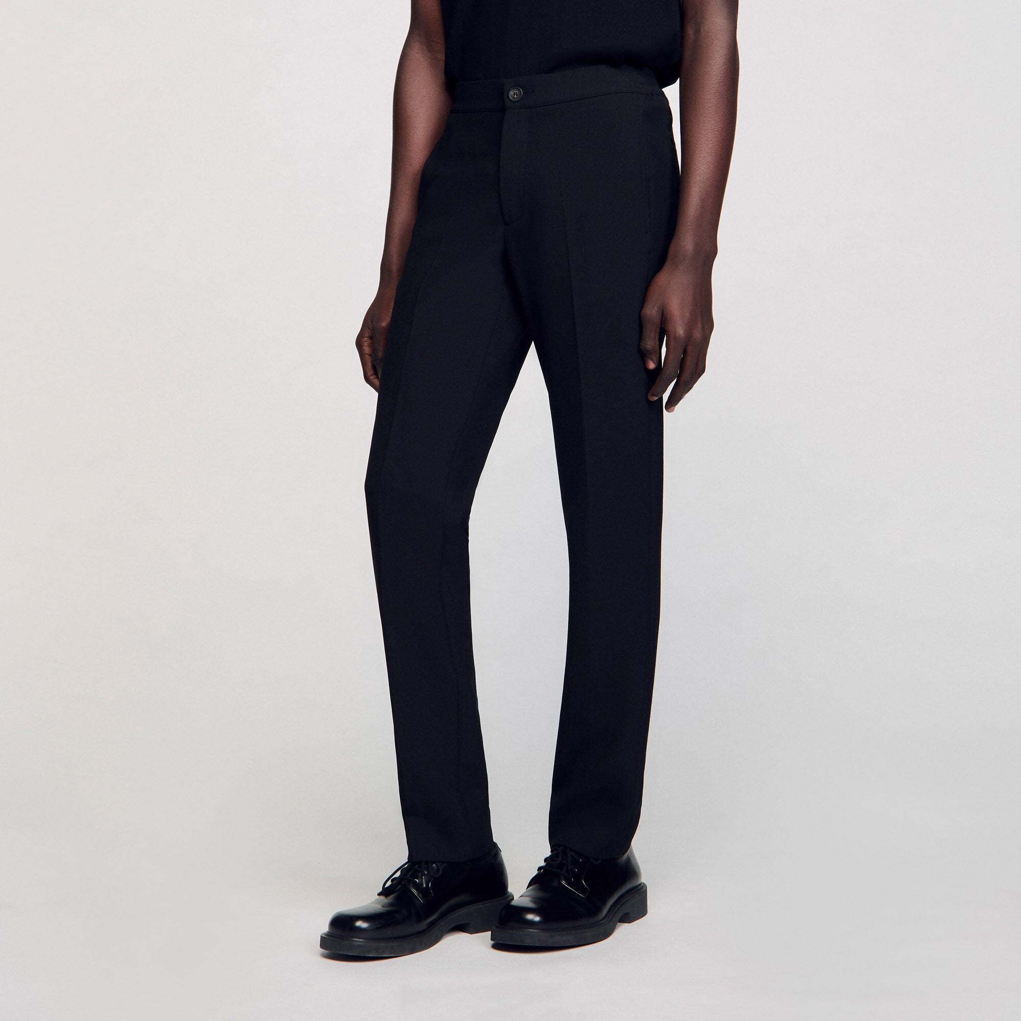 Jersey trousers Black Sandro Men