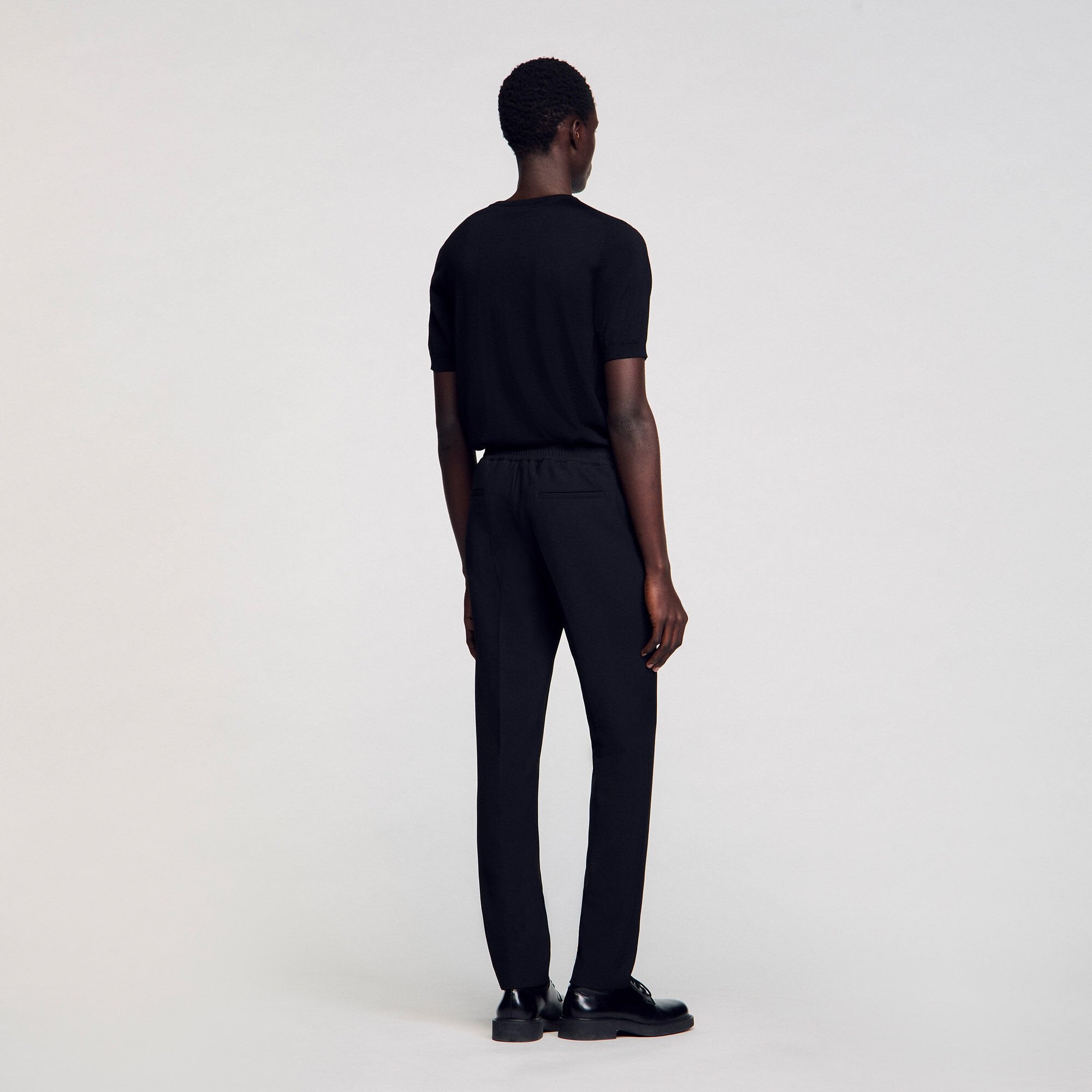 Jersey trousers Black Sandro Men