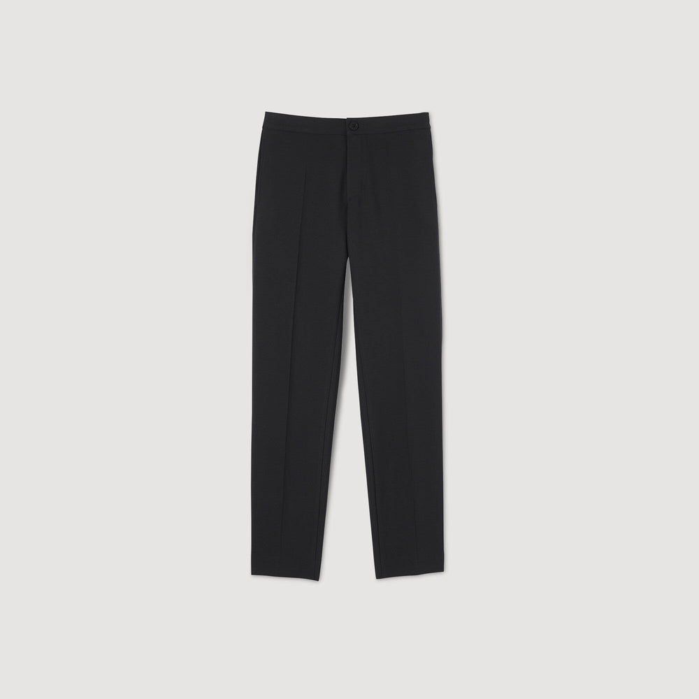 Jersey trousers Black Sandro Men