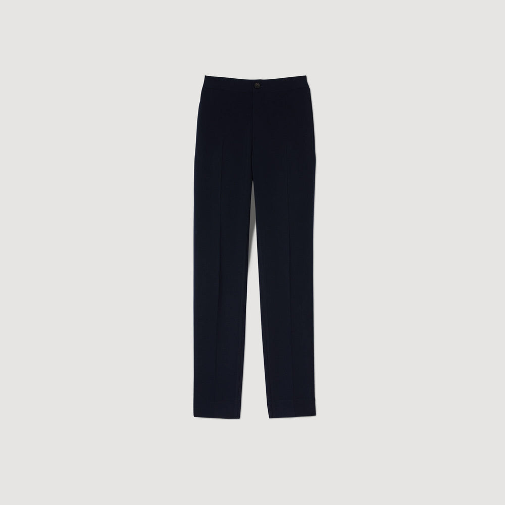 Jersey trousers Navy Blue Sandro Men