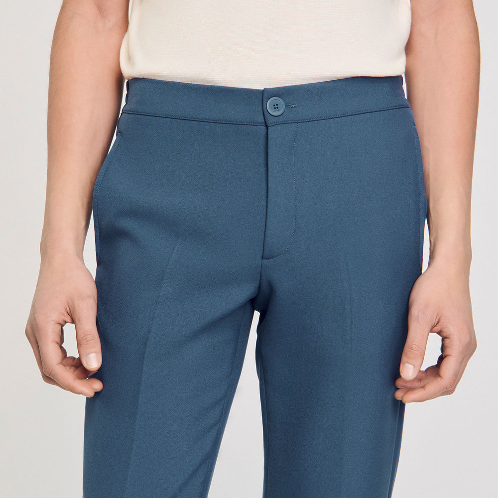 Jersey trousers Thunderstorm Blue Sandro Men