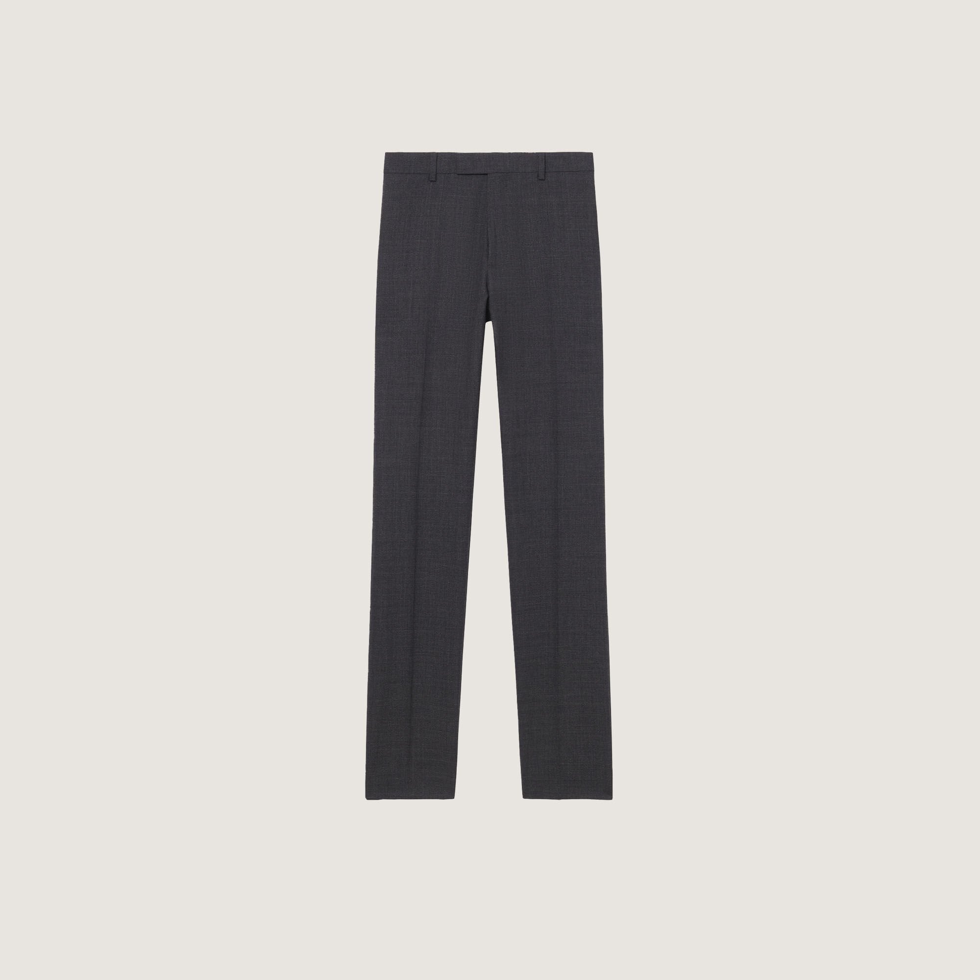Wool suit trousers Mocked Grey Sandro Men