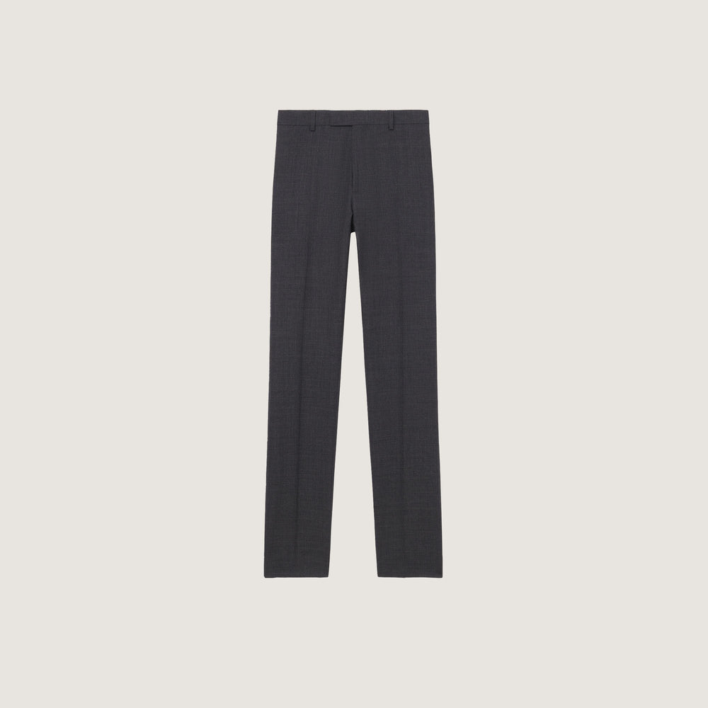 Wool suit trousers Mocked Grey Sandro Men
