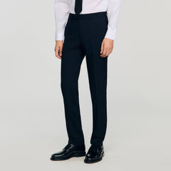 Wool suit trousers Navy Blue Sandro Men