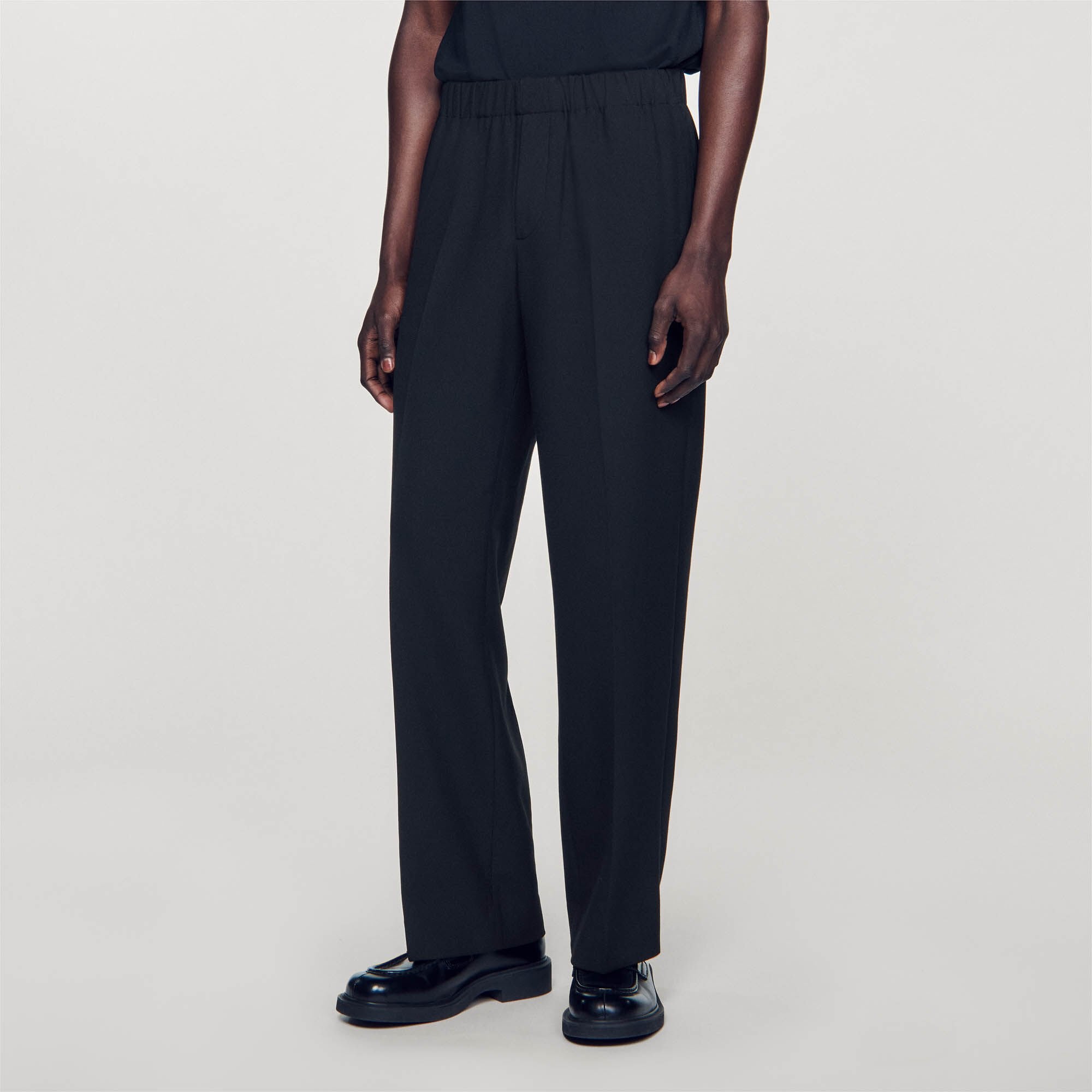 Wide-leg trousers Black Sandro Men