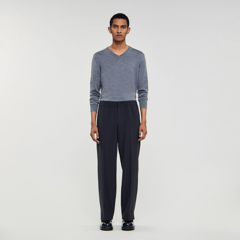 Wide-leg trousers Dark Grey Sandro Men