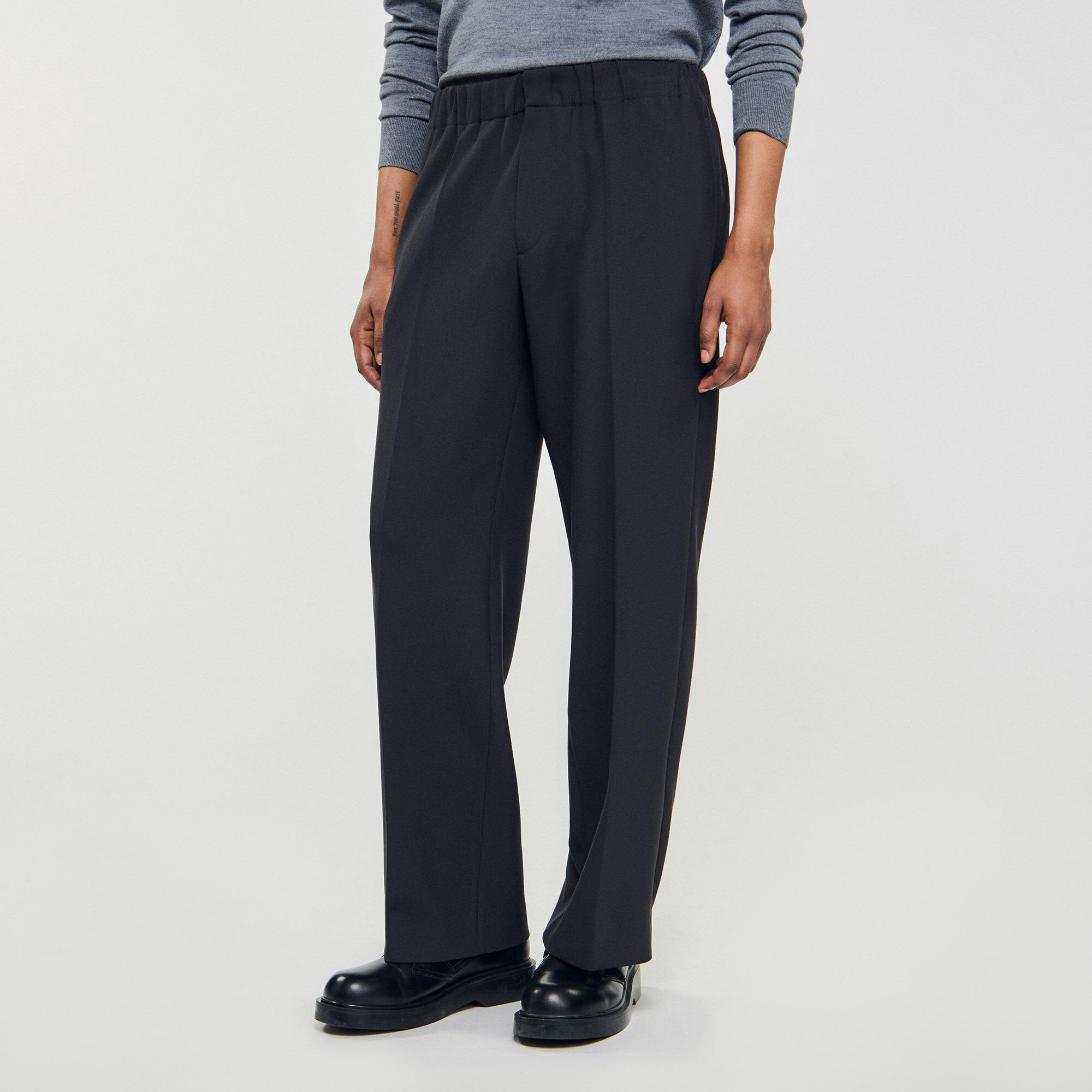 Wide-leg trousers Dark Grey Sandro Men