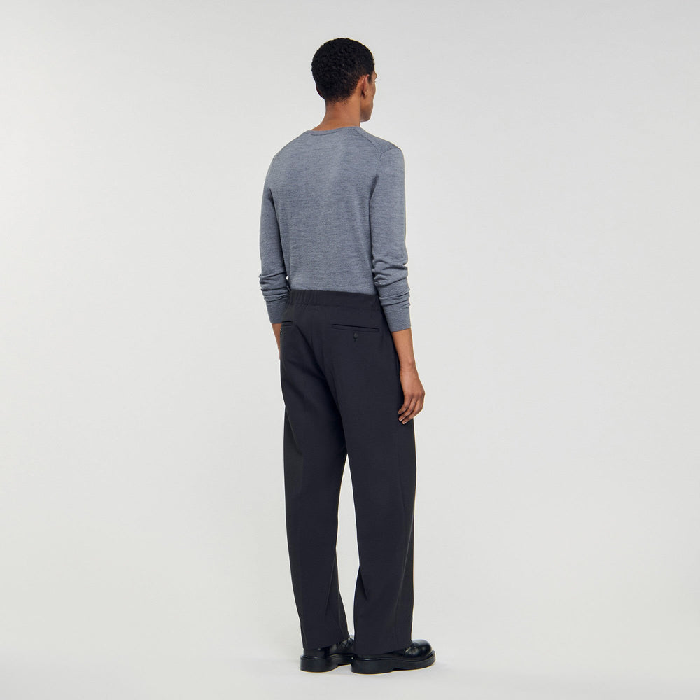 Wide-leg trousers Dark Grey Sandro Men