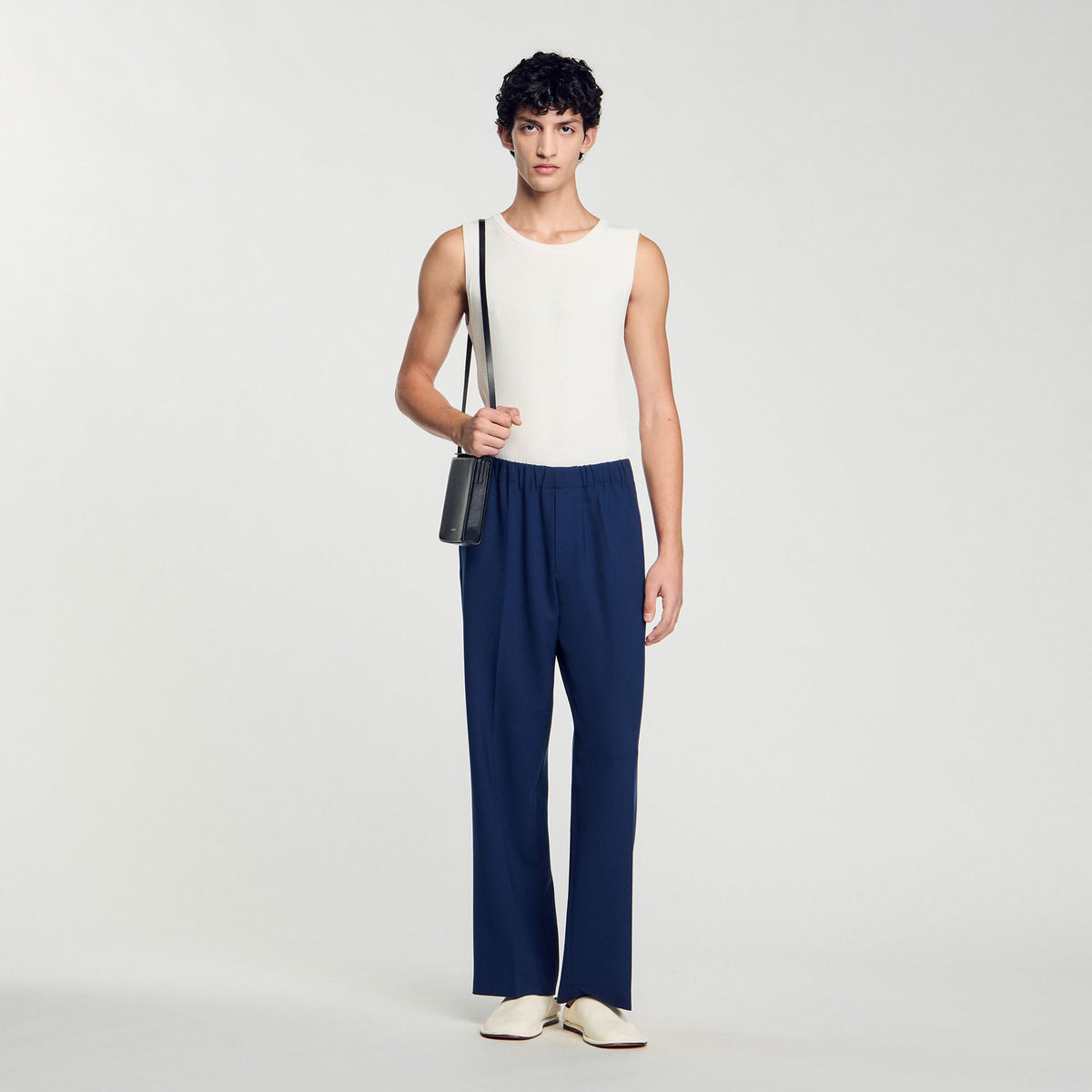 Wide-leg trousers Royal Blue Sandro Men
