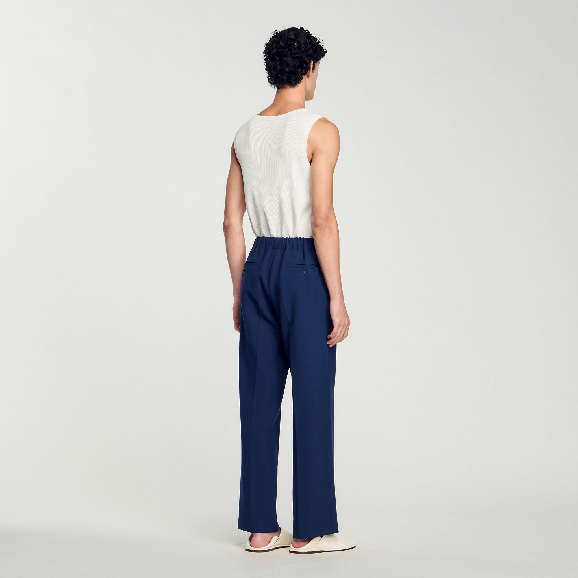 Wide-leg trousers Royal Blue Sandro Men