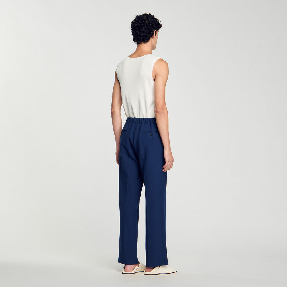 Wide-leg trousers Royal Blue Sandro Men