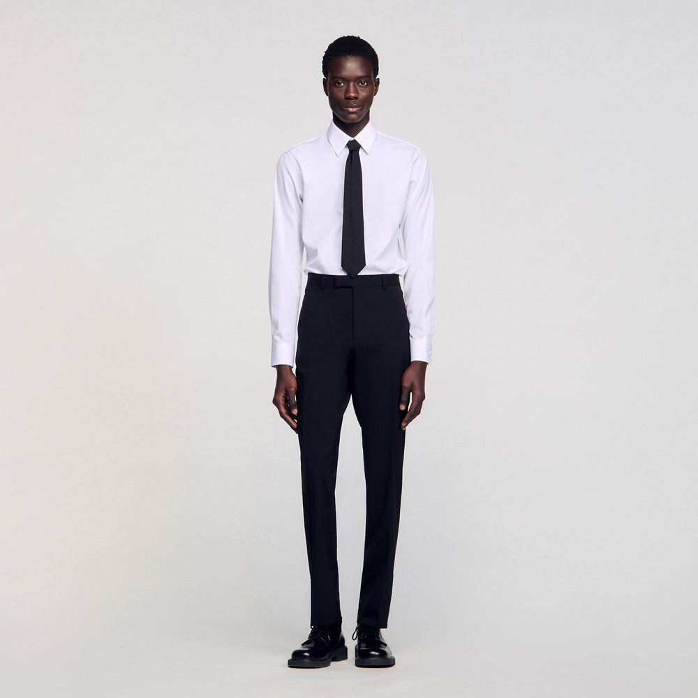 Classic suit trousers Black Sandro Men