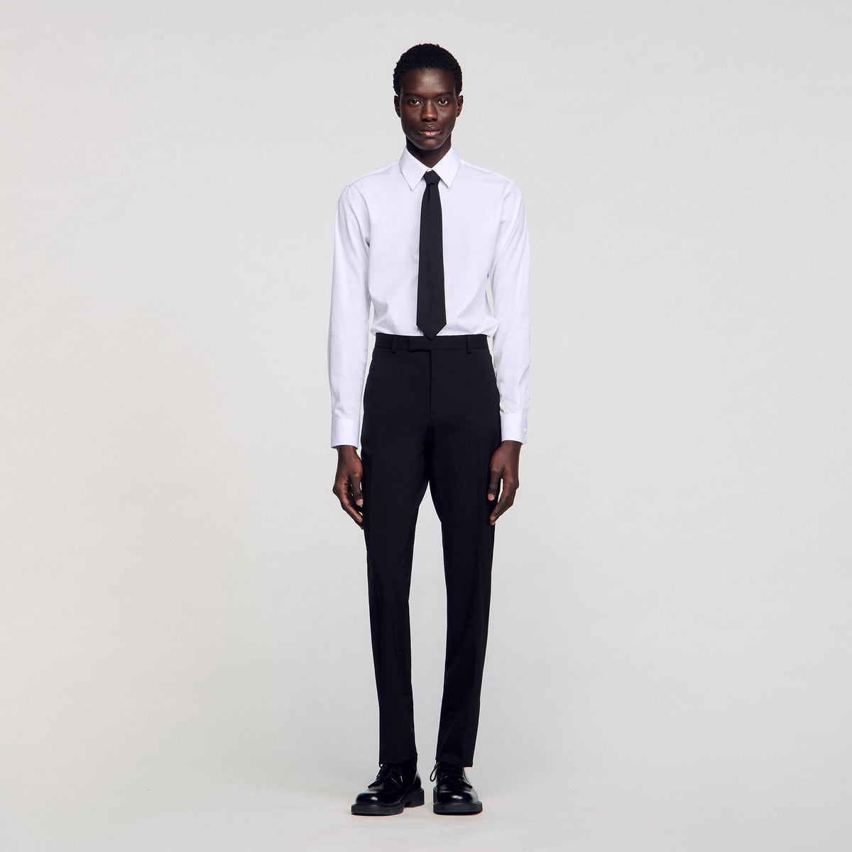 Classic suit trousers Black Sandro Men