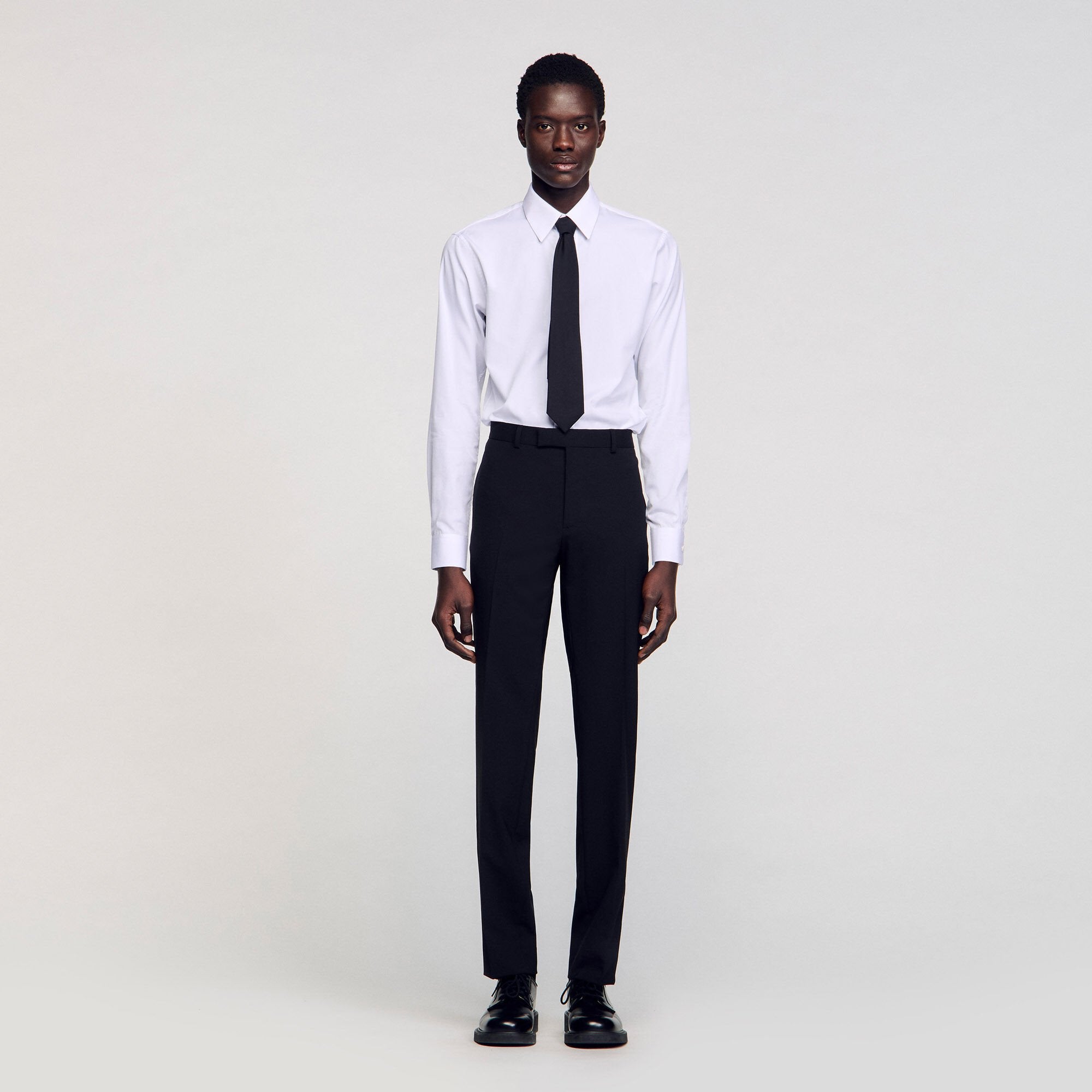 Classic suit trousers Black Sandro Men