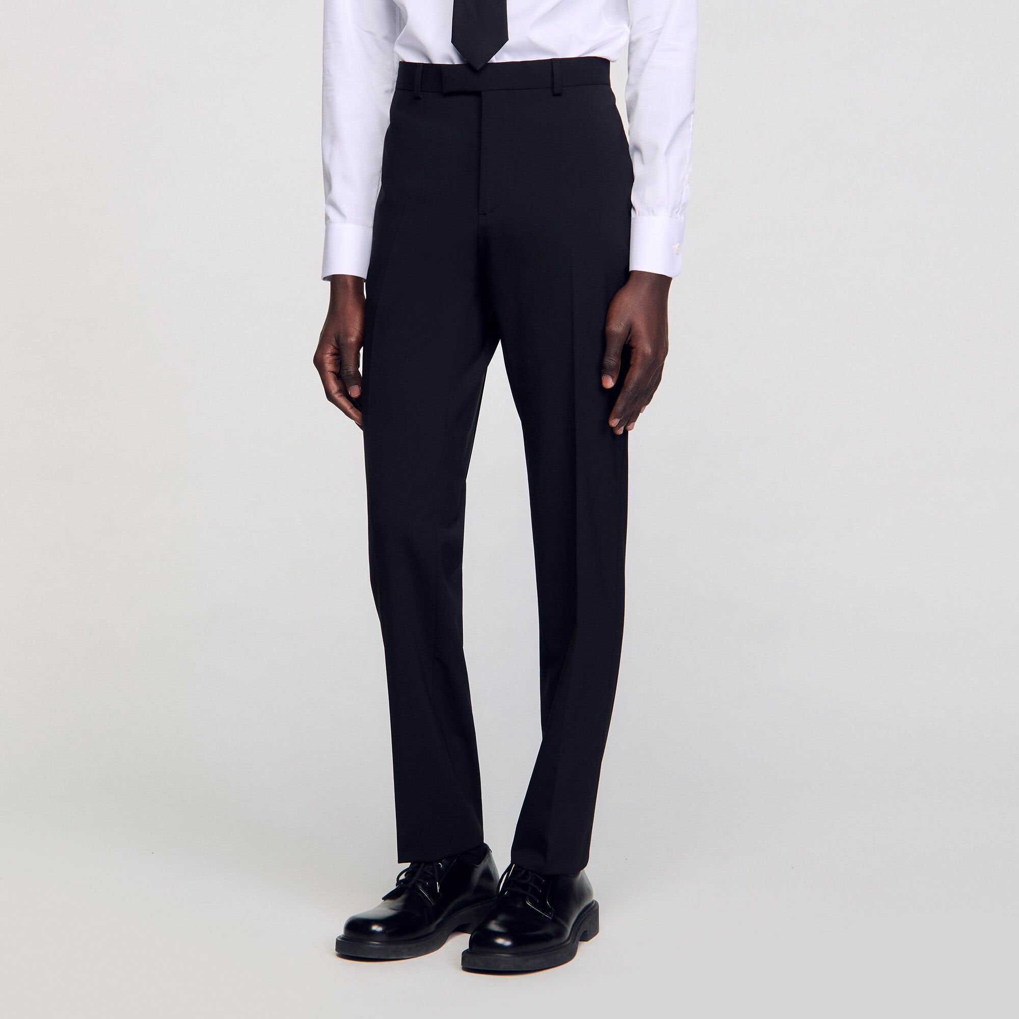 Classic suit trousers Black Sandro Men