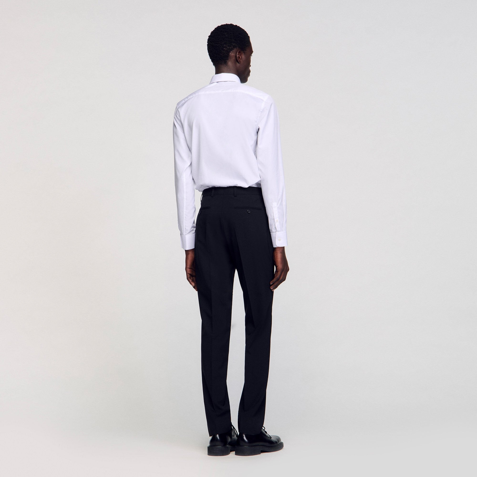 Classic suit trousers Black Sandro Men