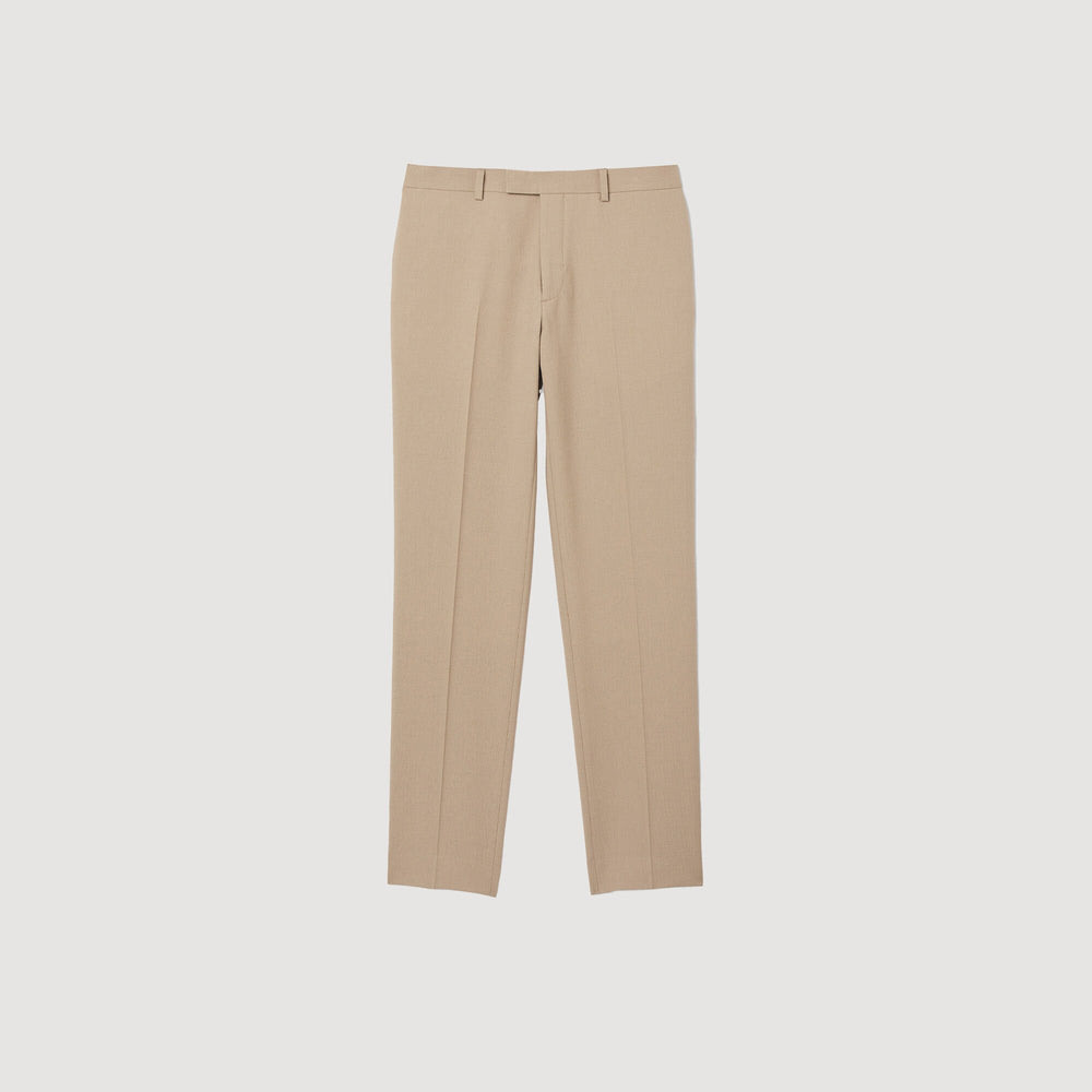 Wool suit trousers Beige Sandro Men