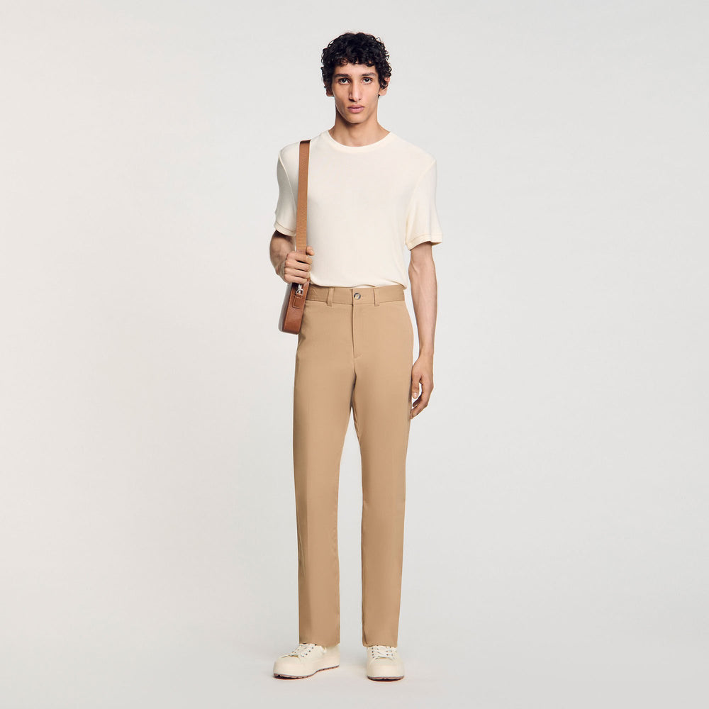Straight-leg chinos Nut Sandro Men