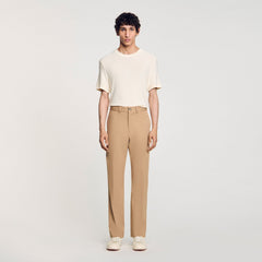 Straight-leg chinos Nut Sandro Men
