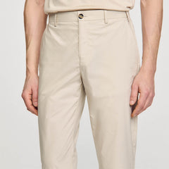Cotton carrot-cut trousers Light Grey Sandro Men