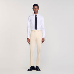 Suit trousers Ivory. Sandro Men