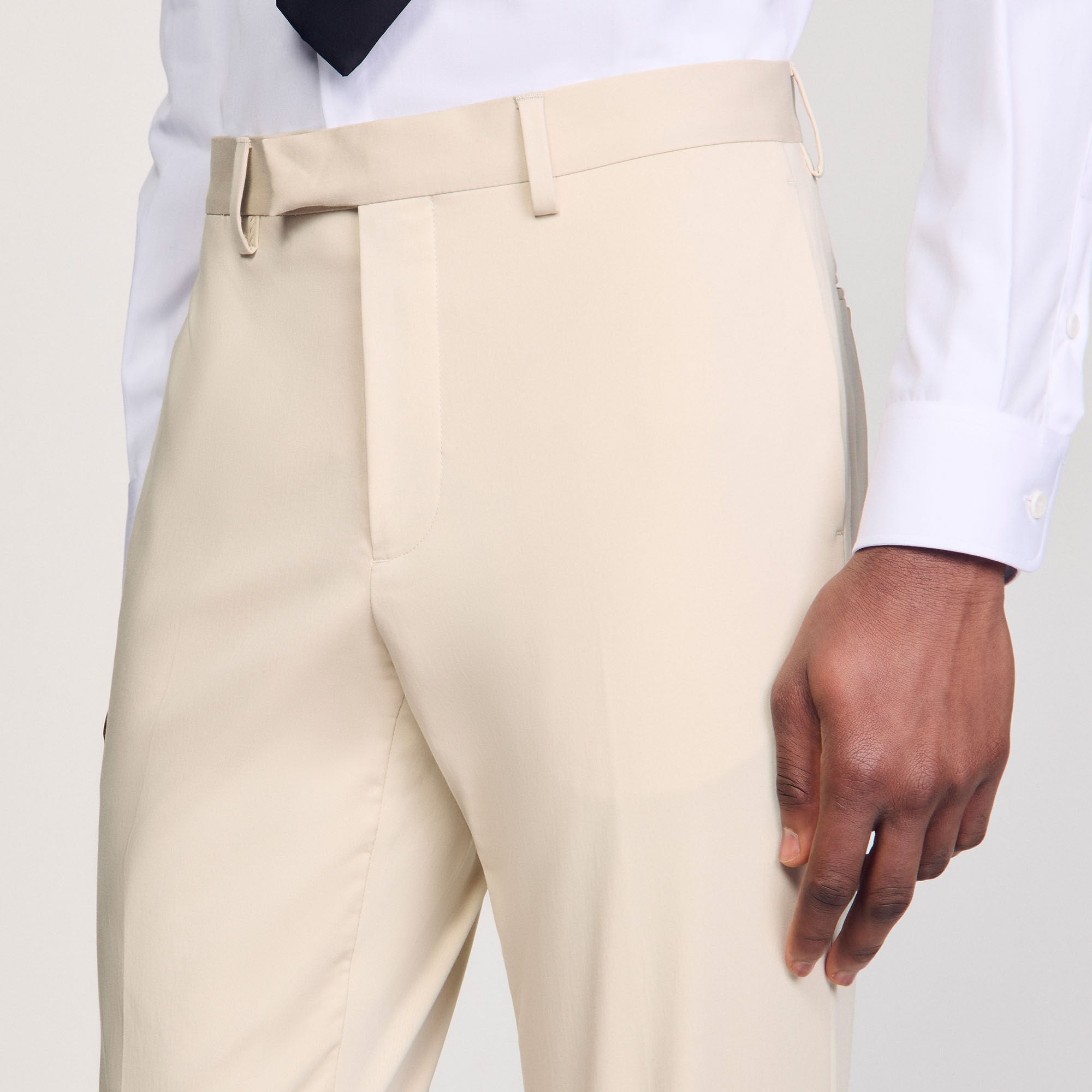 Suit trousers Ivory. Sandro Men