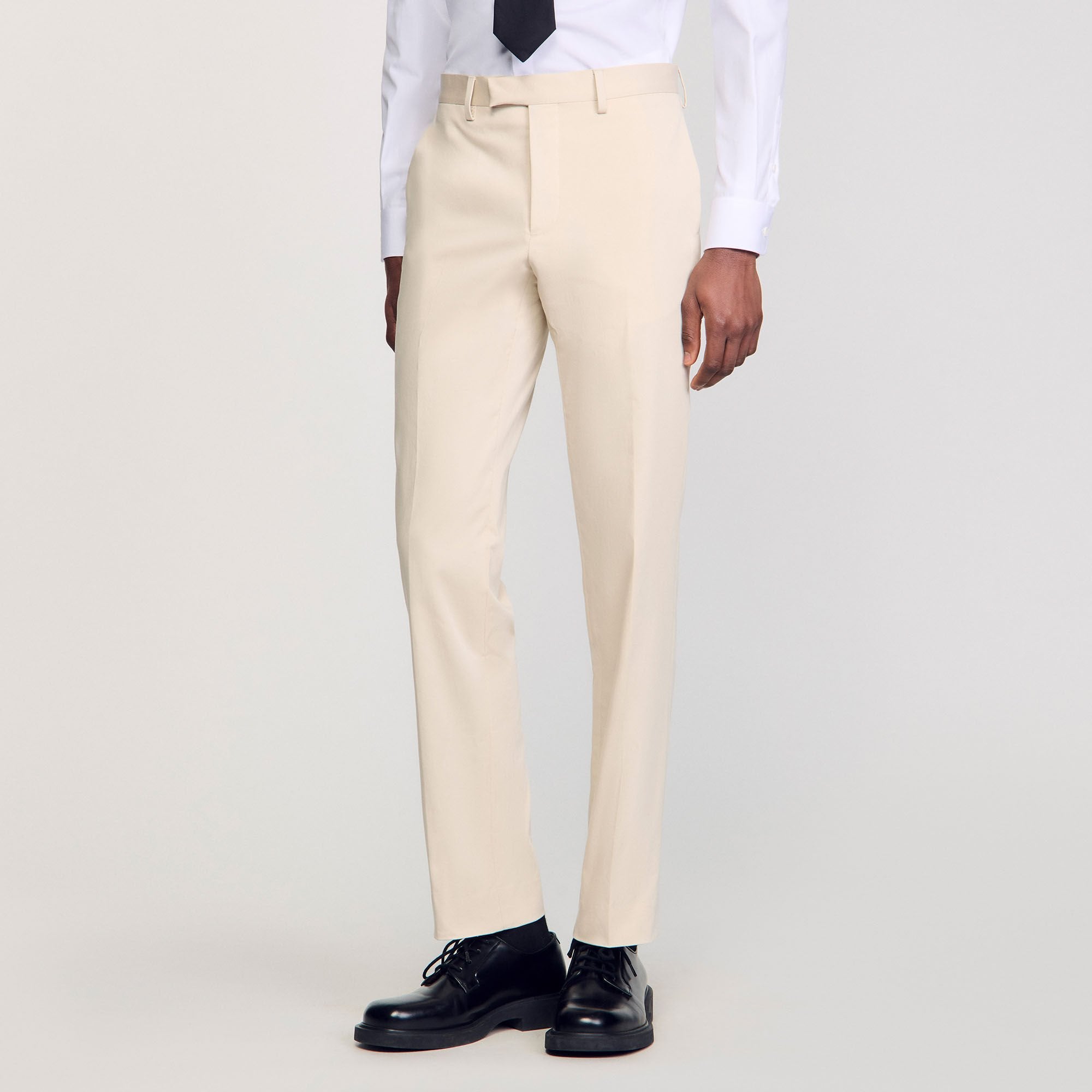 Suit trousers Ivory. Sandro Men