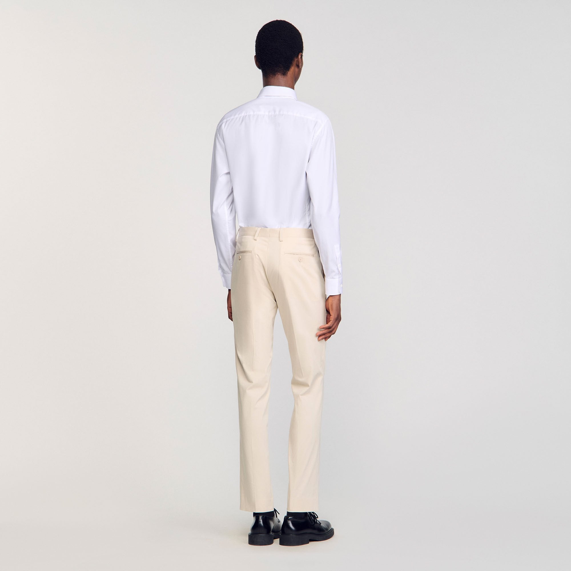 Suit trousers Ivory. Sandro Men