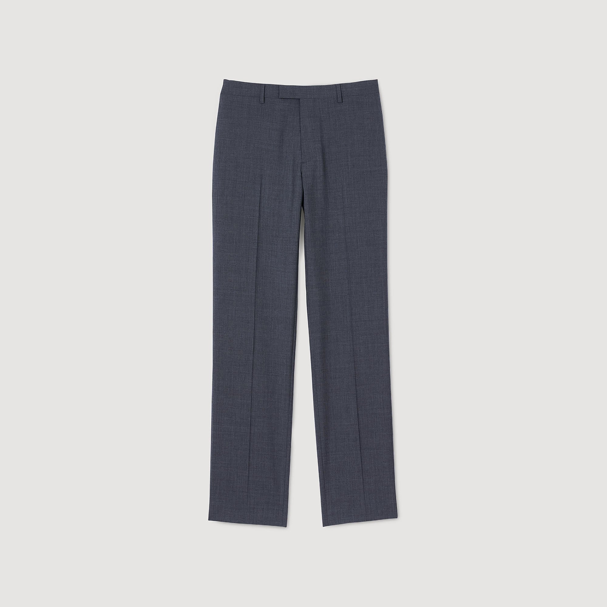 Wool suit trousers Mocked Grey Sandro Men