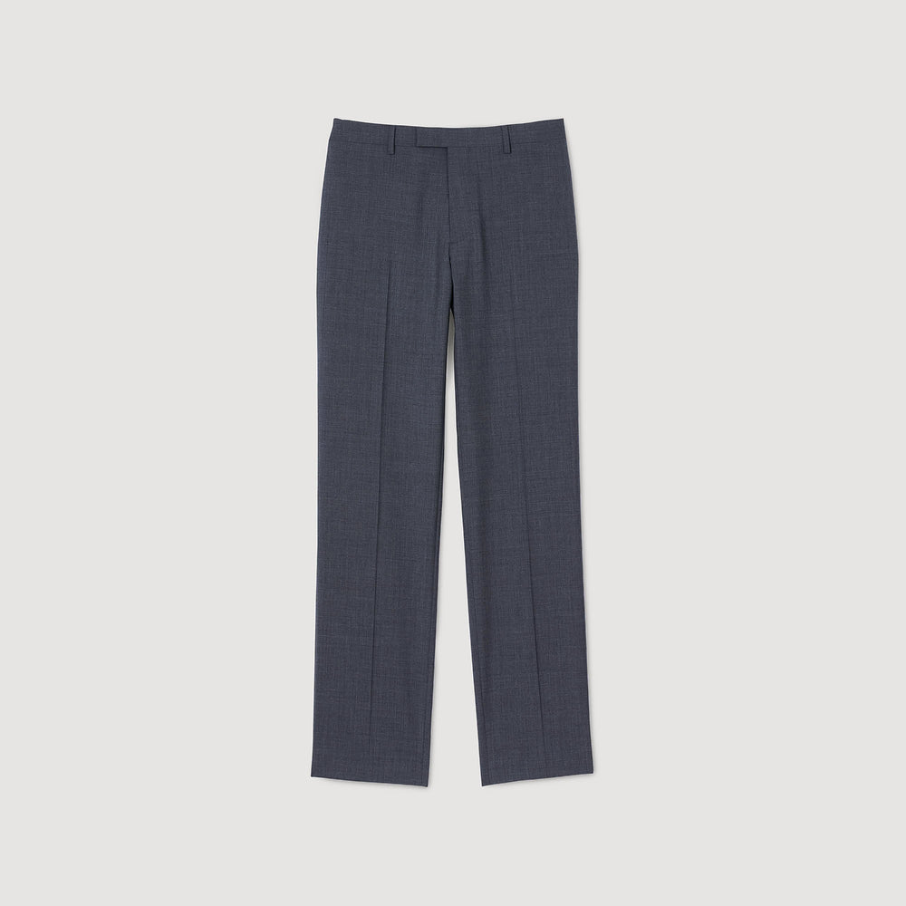 Wool suit trousers Mocked Grey Sandro Men