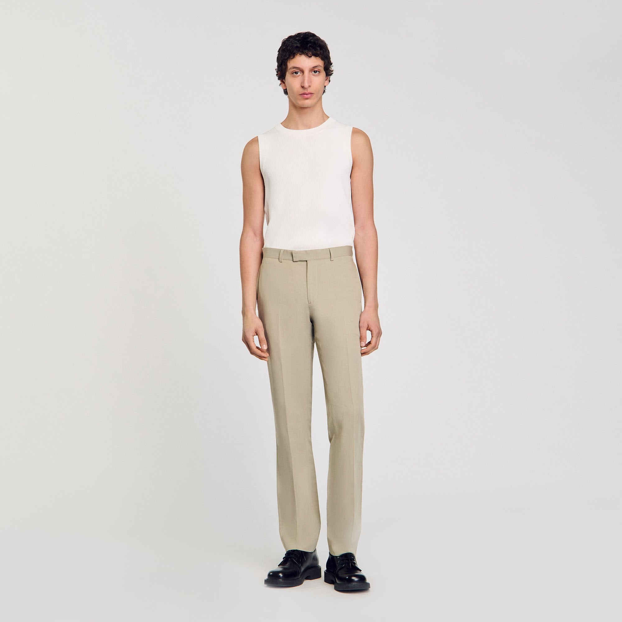 Suit trousers Light Kaki. Sandro Men